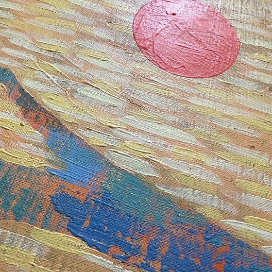 Pine Reflections at Sunset