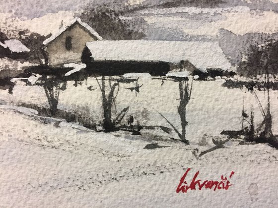 Winter landscape scene (V)