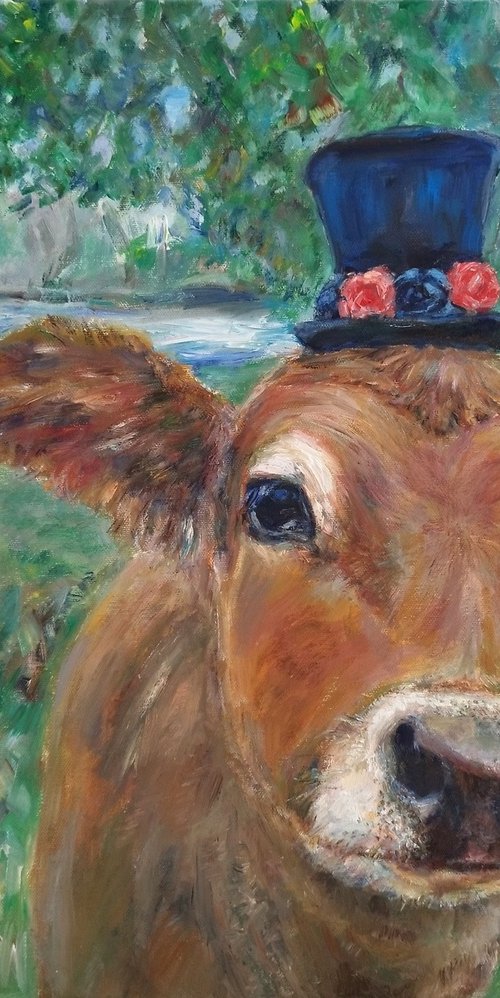 Rosalie, The Cow by Jura Kuba Art