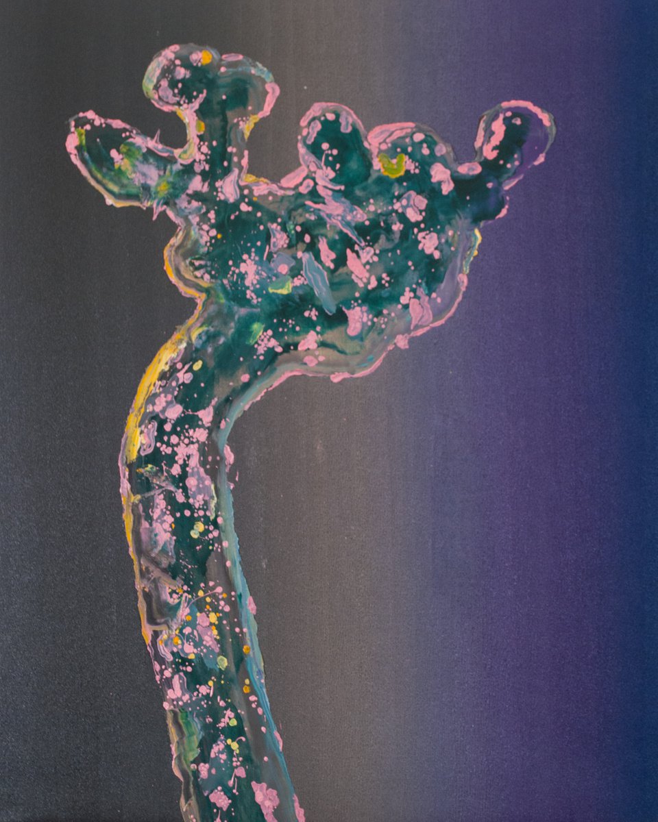 Organic Botanical Oil Painting By Dominic Virtosu, 31 X 39, Freedom Cactus, Original Artwork