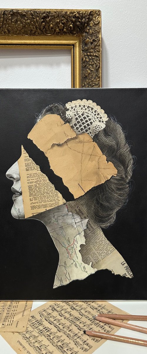 Fragmented Queen Victorian Memory Portrait by Julia Shilo