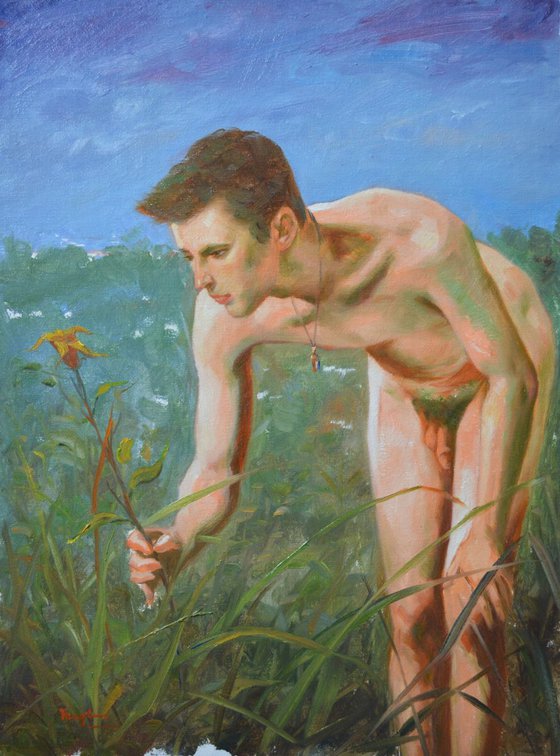 oil painting  male nude #16-5-12-01