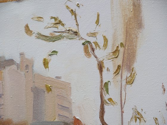 City in autumn