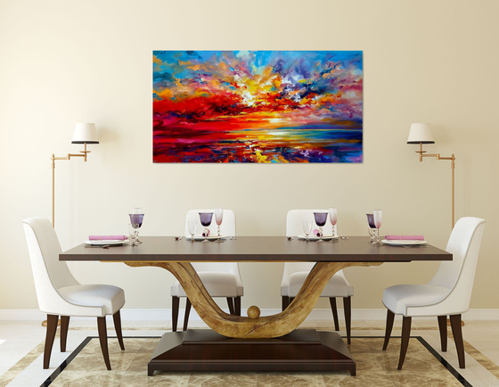Abstract morning seascape