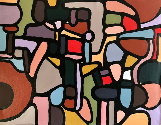 Abstract composition. Original abstract painting