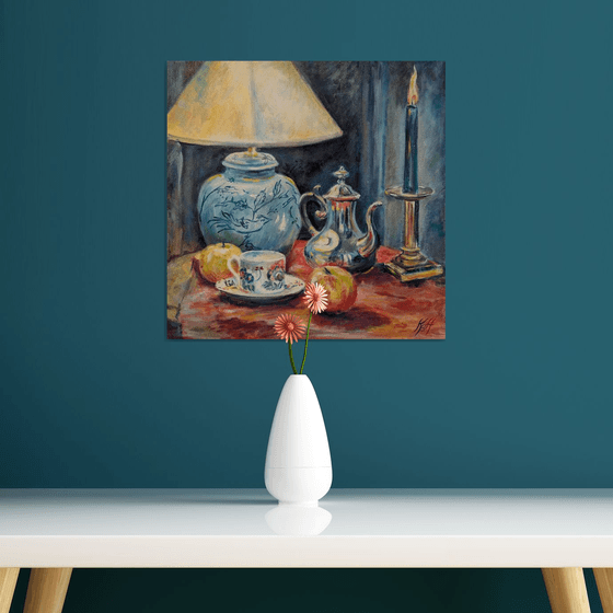 Still life with a candle