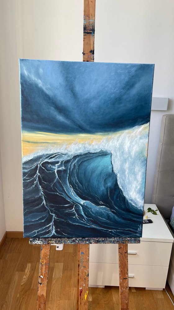 Through the water