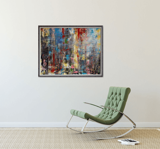 Colors of big city (framed)