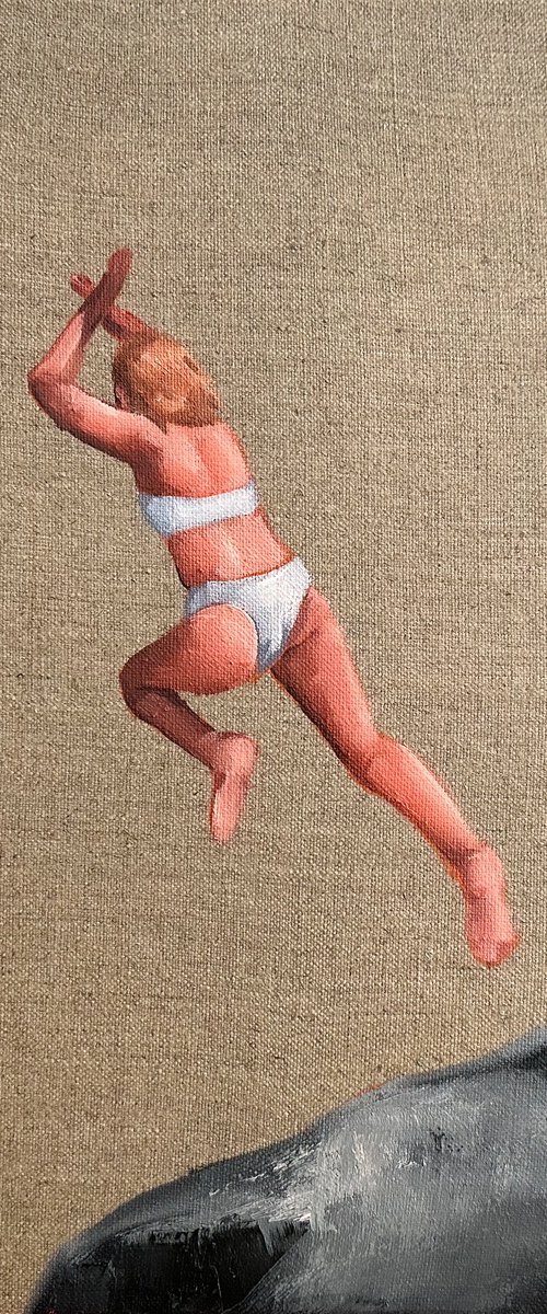 Leaping into Water by Daria Gerasimova