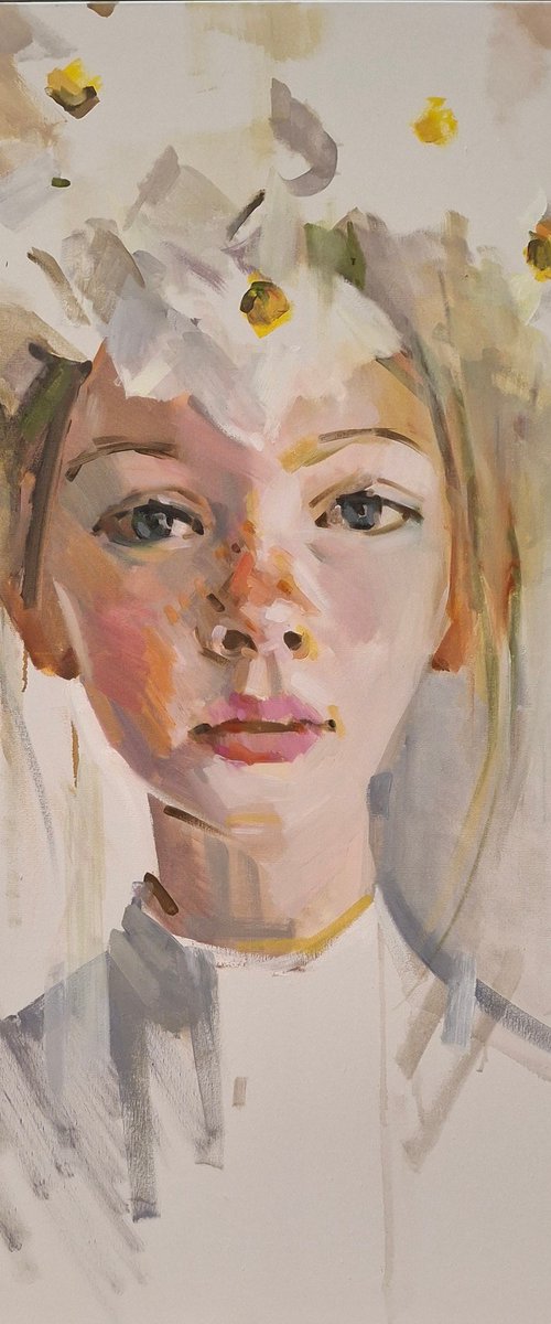 Narcissus girl by Oksana Buryakova (Aksinia)