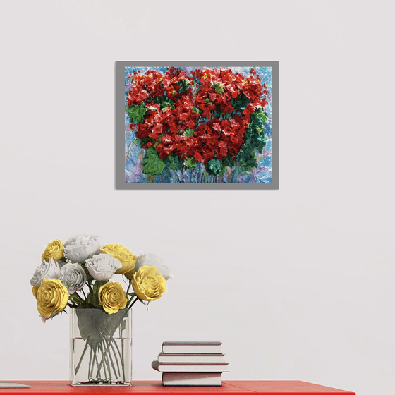 Textured Geranium Impasto