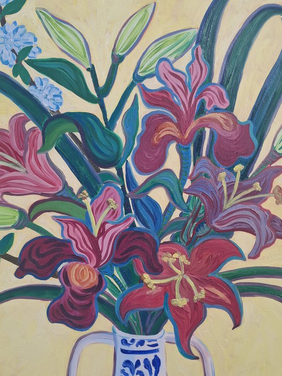 Lillies in a Chinese Vase II