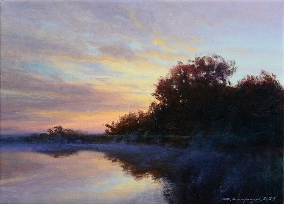 Dawn over the river