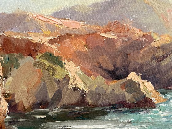 Point Lobos Late Afternoon Plein Air Landscape