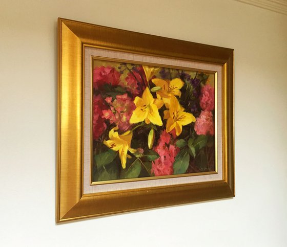 Yellow Lilies (Framed)