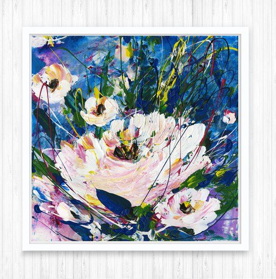 Blooming Music - Floral Painting by Kathy Morton Stanion
