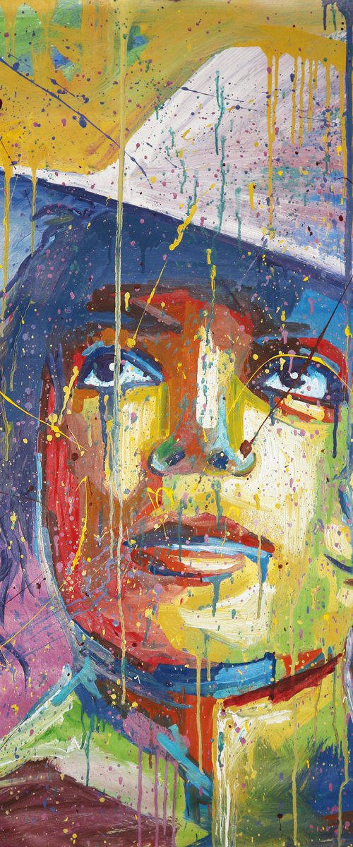Michael Jackson "King of Pop" Acrylic on canvas 120x100 by Eugene Gorbachenko