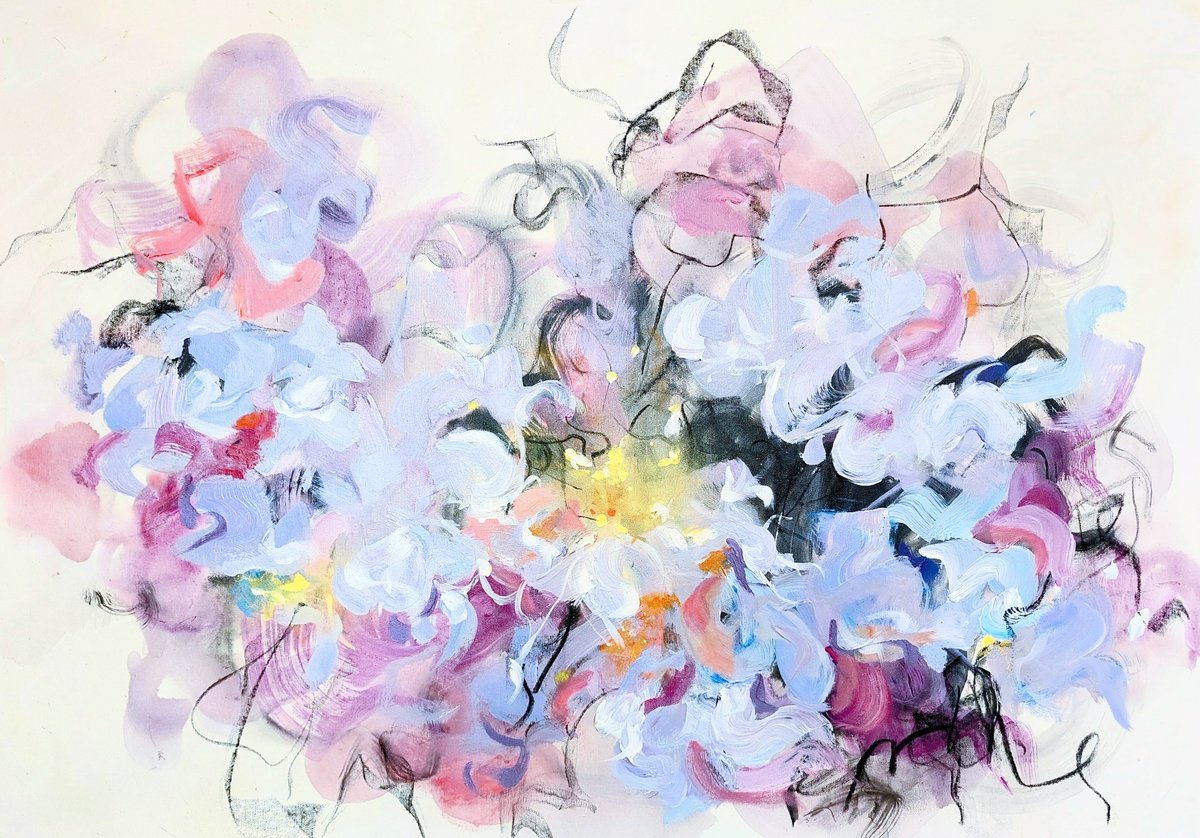 Spring Flowers By Cristian Cuevas, 36 X 24, Artwork For Sale On Artfinder