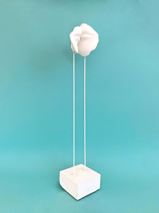 Sculpture We White - 4 35Х6,5 cm (limited edition) - gold particles original oil painting landscape gift modern urban art office art decor home decor gift idea