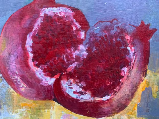 Pomegranate still life