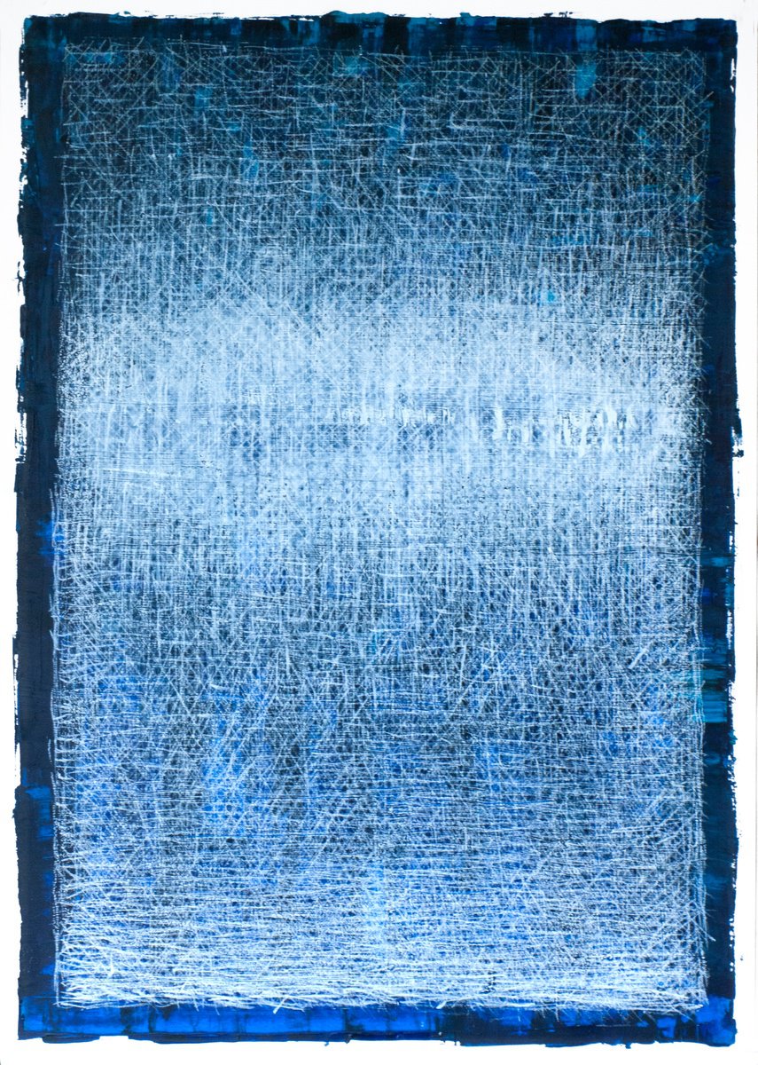 Abstract Oil Painting By Oto Macek, 23 X 33", Untitled 861, Original Artwork