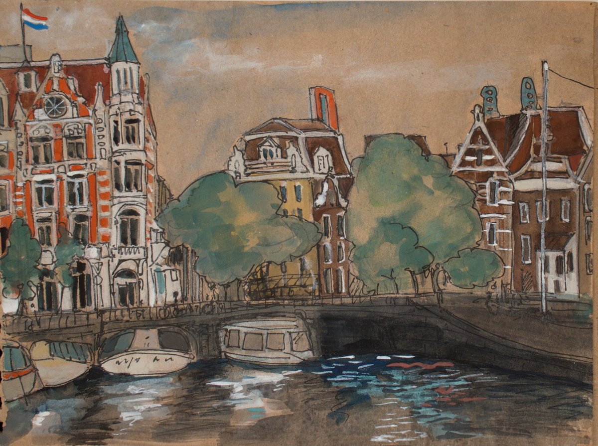 Amsterdam sketch II by Vlada Lisowska