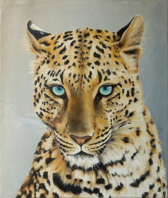 Portrait of a leopard