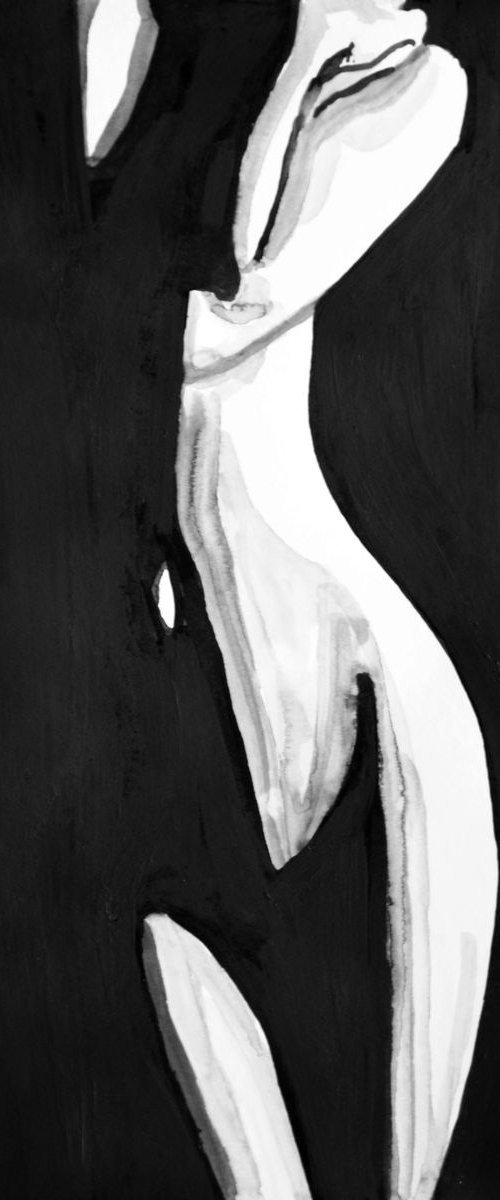 Nude # 191 ID / 39.2 x 28.6 cm by Alexandra Djokic