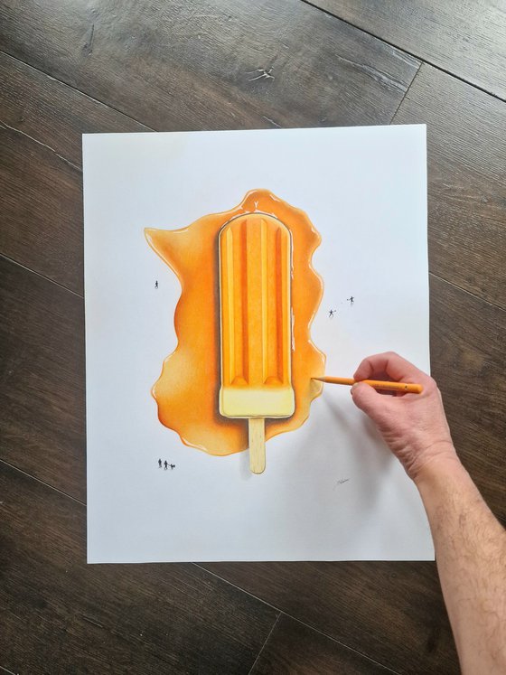 Orange Ice Pop