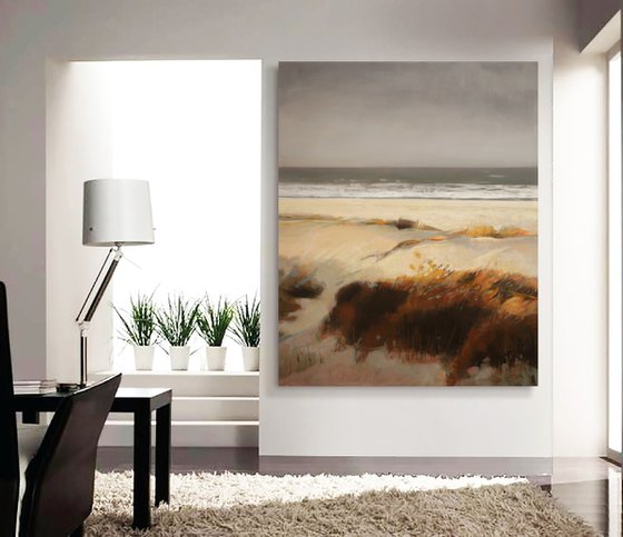 Warm Memories 48x60" Oil Acrylic by Bo Kravchenko