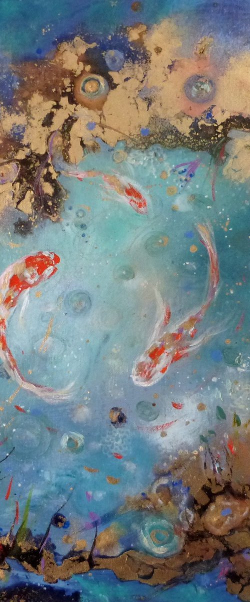 The precious pond 50 x50 cm. by Loetitia Pillault