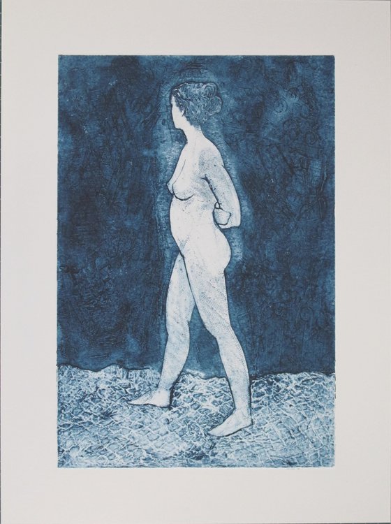Standing female nude