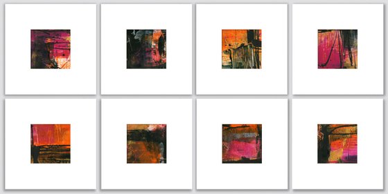 Abstract Composition Collection 24 - 8 Abstract Paintings by Kathy Morton Stanion