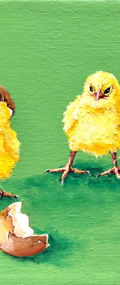 Cheeky chicks by Lena Smirnova