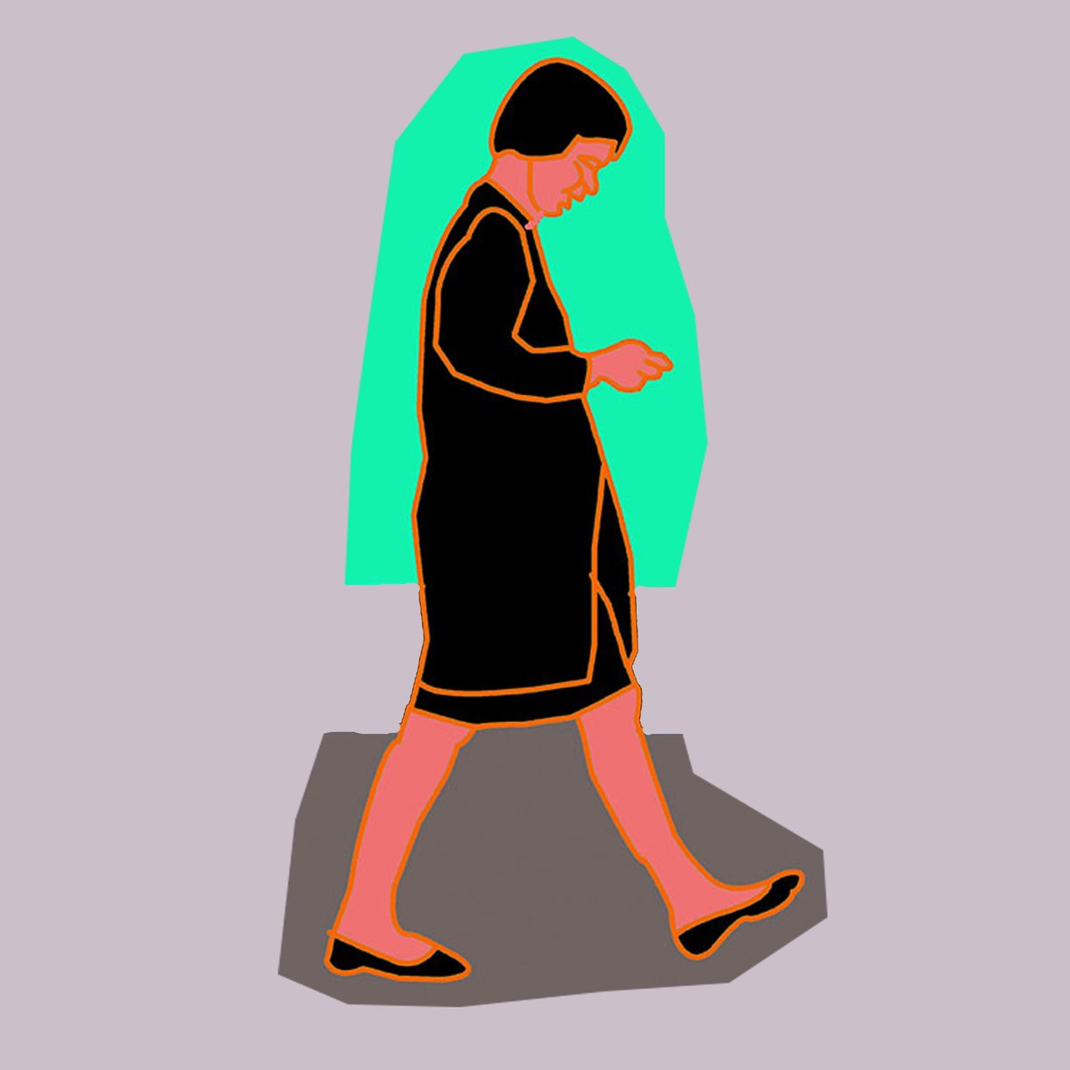 Urban And Pop Portrait Print By Artworks By Rina Mualem, 10 X 10, In My Way, Original Artwork