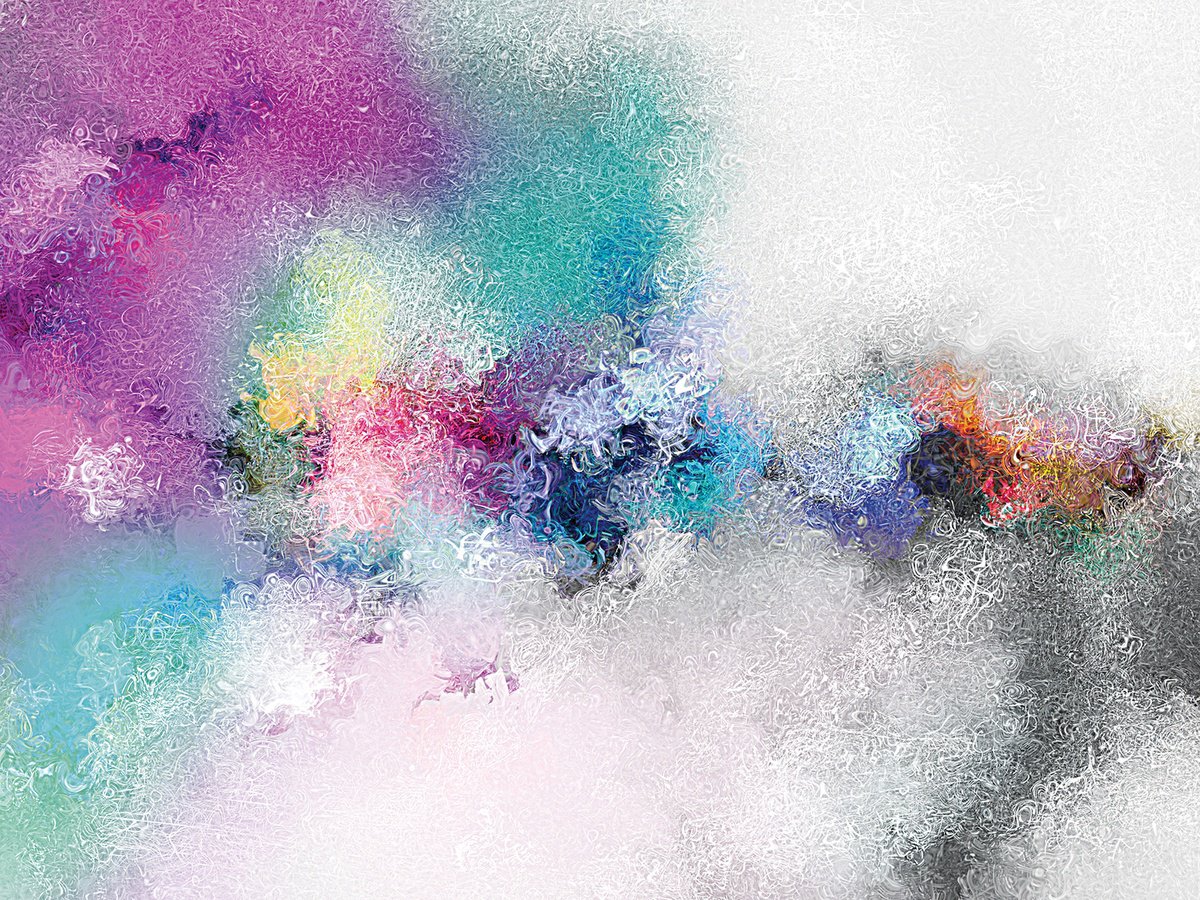 Abstract Botanical Print By Javier Diaz, 80 X 60, Desmadejados Vi, Original Artwork