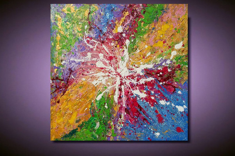 Original Contemporary Colorful Abstract Painting Artfinder