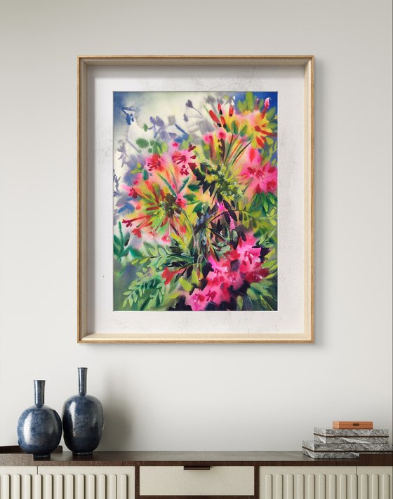 Flowers. Original artwork