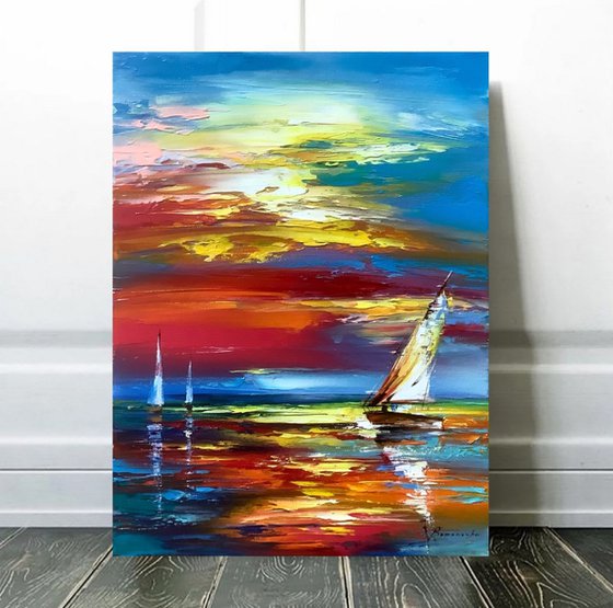White sail