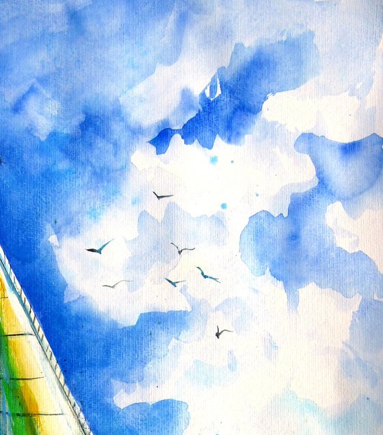 Summer and freedom - sailboat