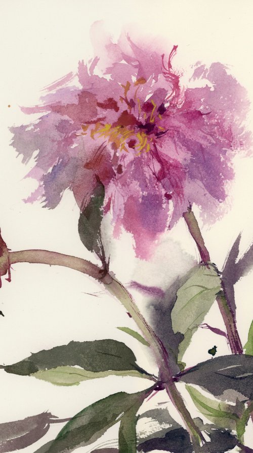 Peonies #2. Still life with peonies. by Tatyana Tokareva