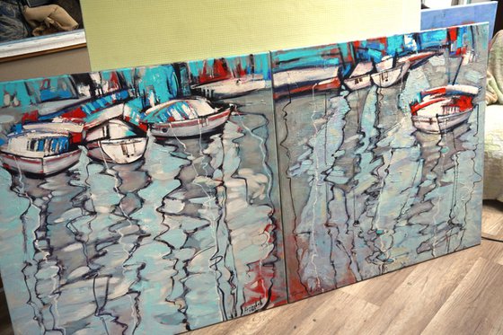 July breeze. Diptych