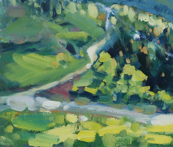 Oil painting Landscape Mountains