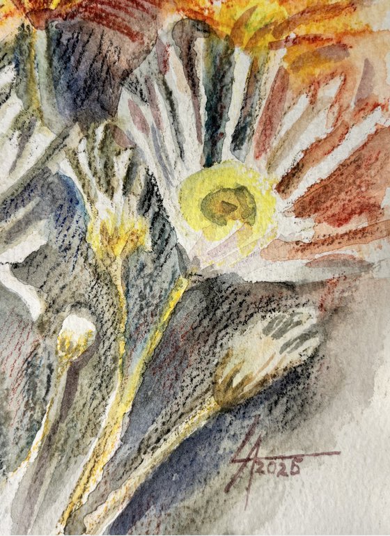 Summer embraces (Triptych)