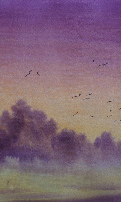 Autumn morning by Eugene Gorbachenko