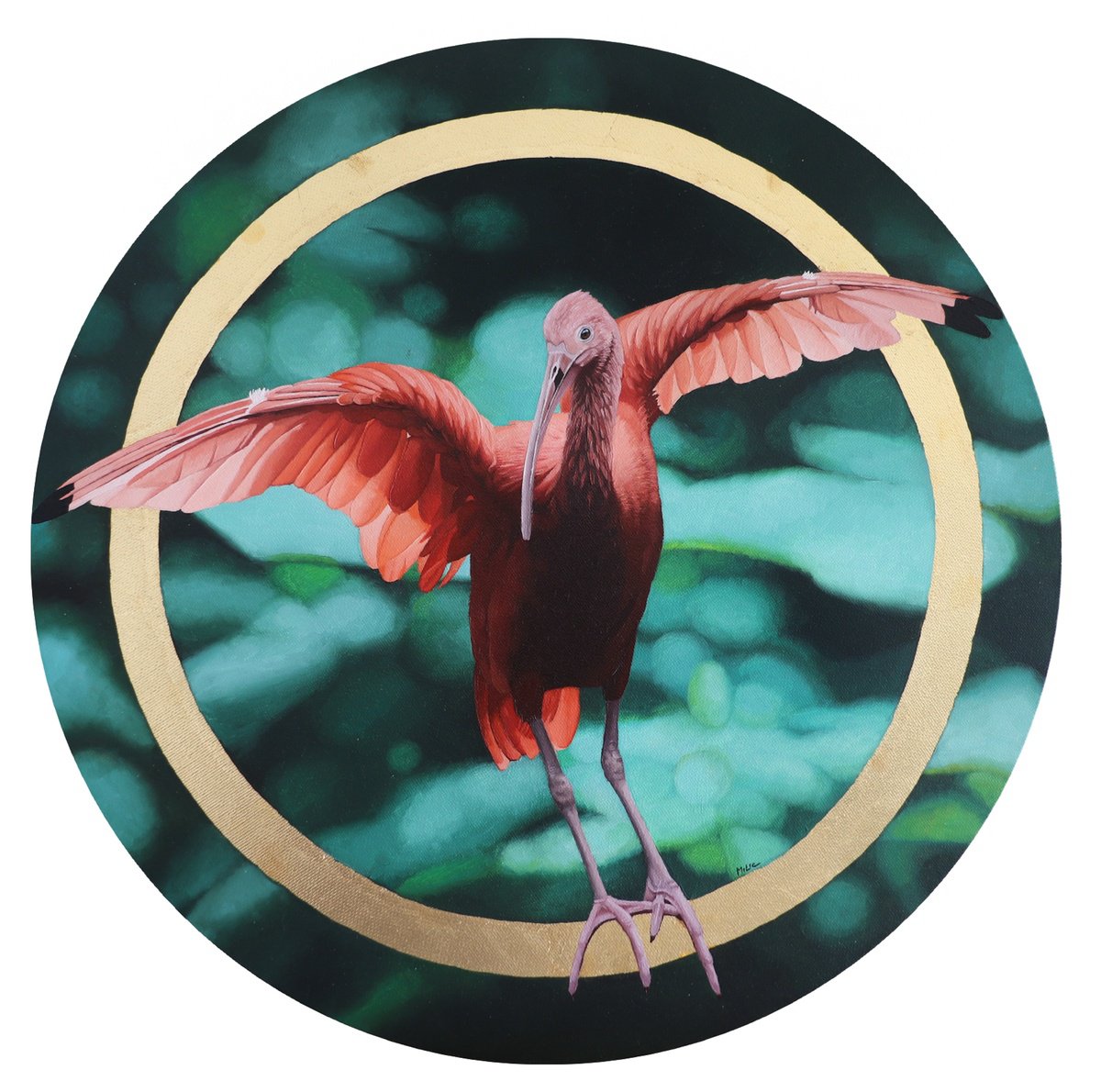 Photorealistic Animal Oil Painting By Milie Lairie, 16 X 16", L