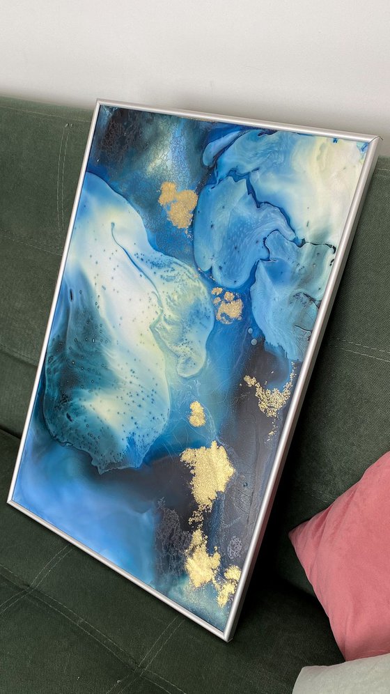 Ocean Abstract Fluid Painting