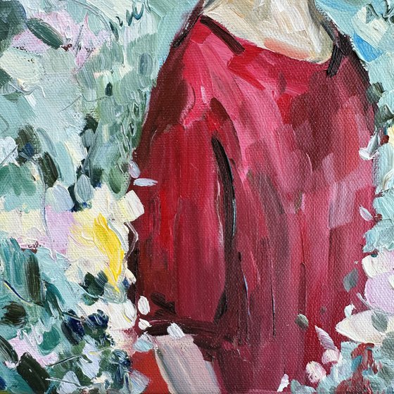 Woman Among the Flowers