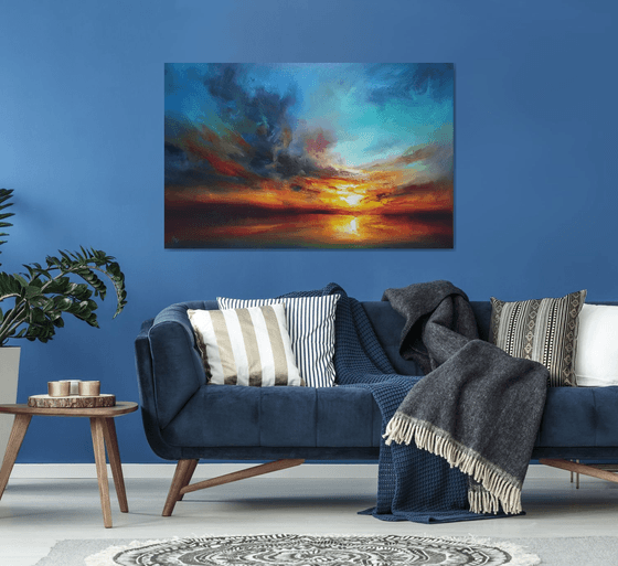 " Echo of the evening Aura " (W 140 x H 90 cm) SPECIAL PRICE!!!