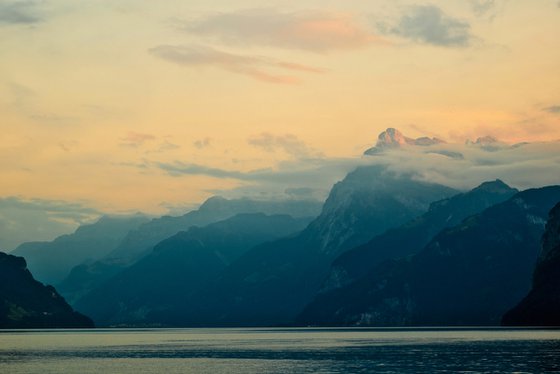 Sunset in the Alps